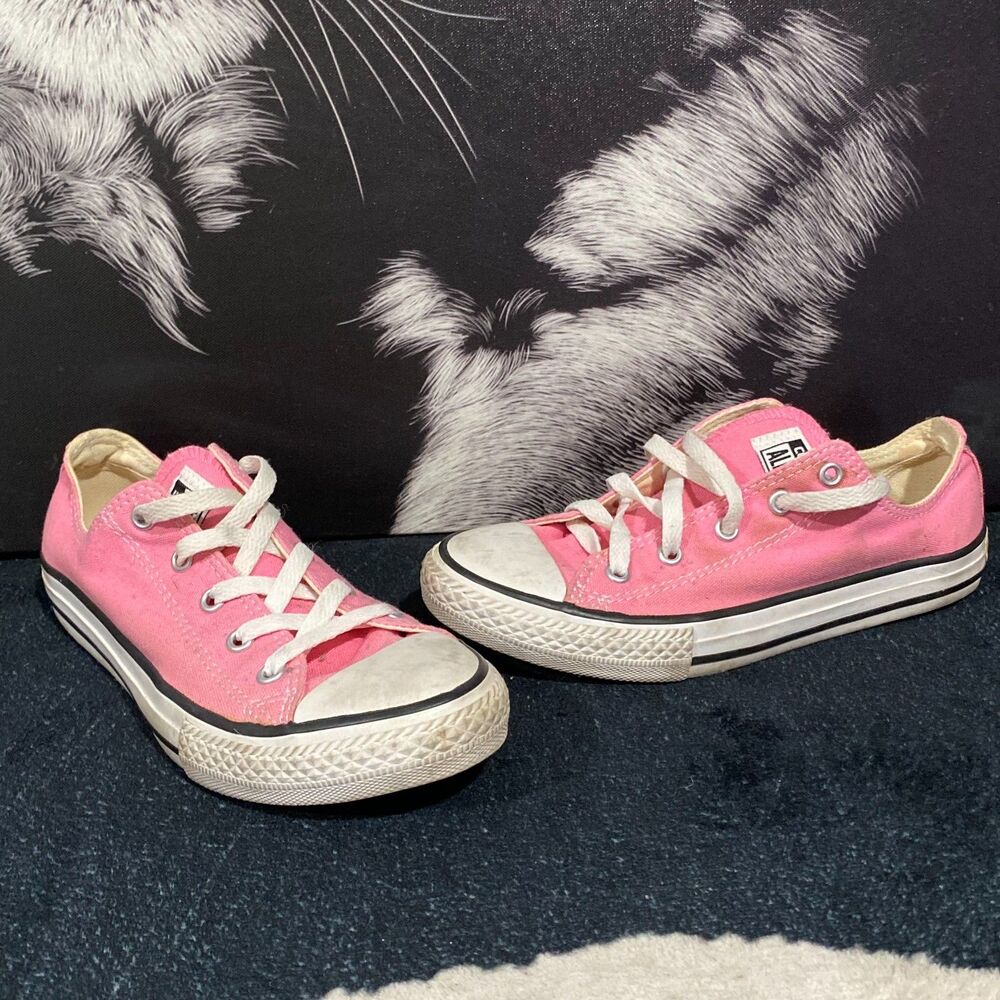 Converse Chuck Taylor All Star Low 3J238 Athletic Sneaker Girls 3 Pink Canvas